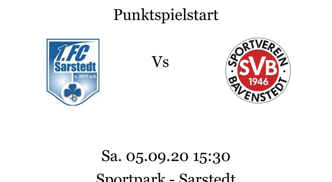 Punktspielauftakt gegen Sarstedt am 5.09.20