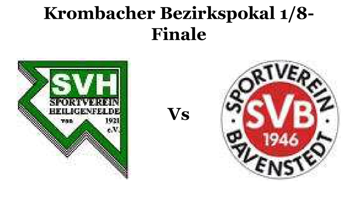 Krombacher Bezirkspokal 1/8-Finale