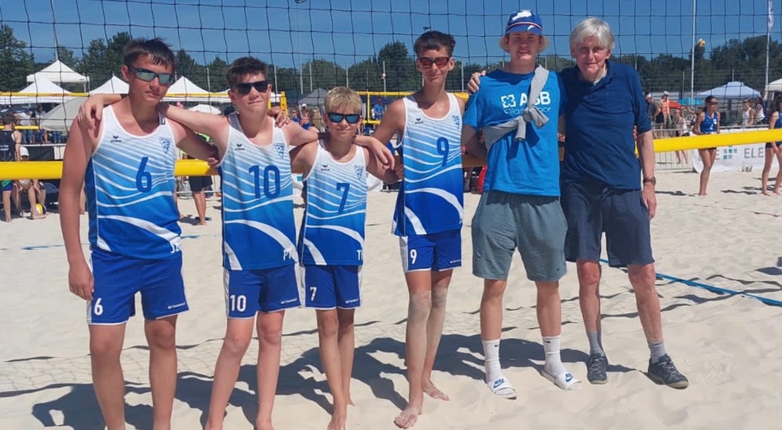 U15-Jungen bei BeachVolleyball- DM in Bottrop