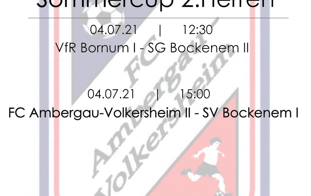 Zweiter Spieltag des Sommercups in Volkersheim