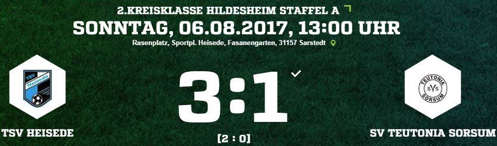 TSV Heisede VS. SV Teutonia Sorsum