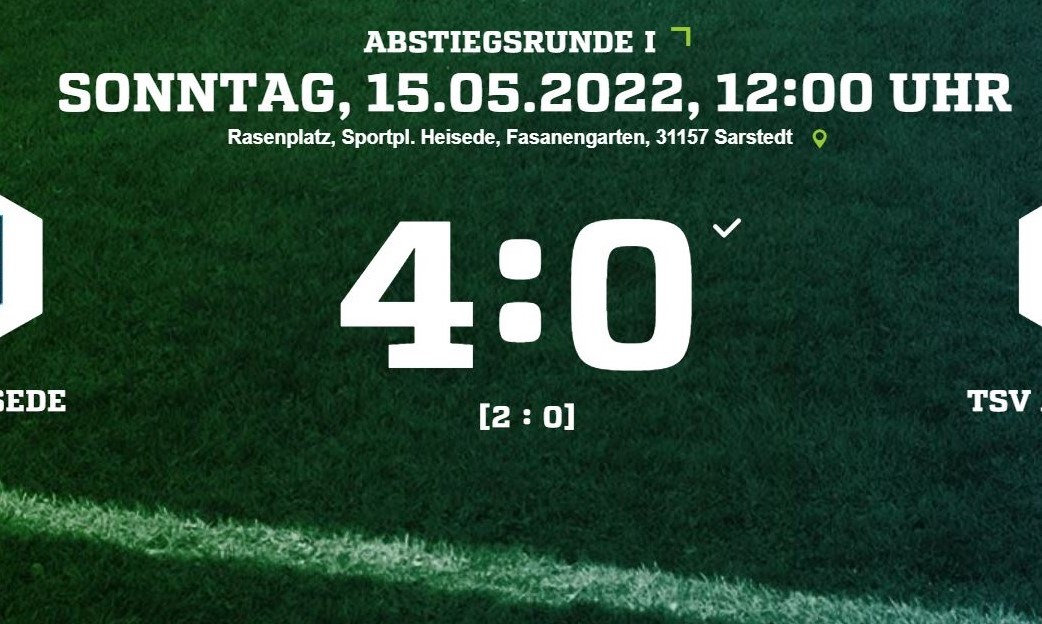 4:0 gegen Adenstedt