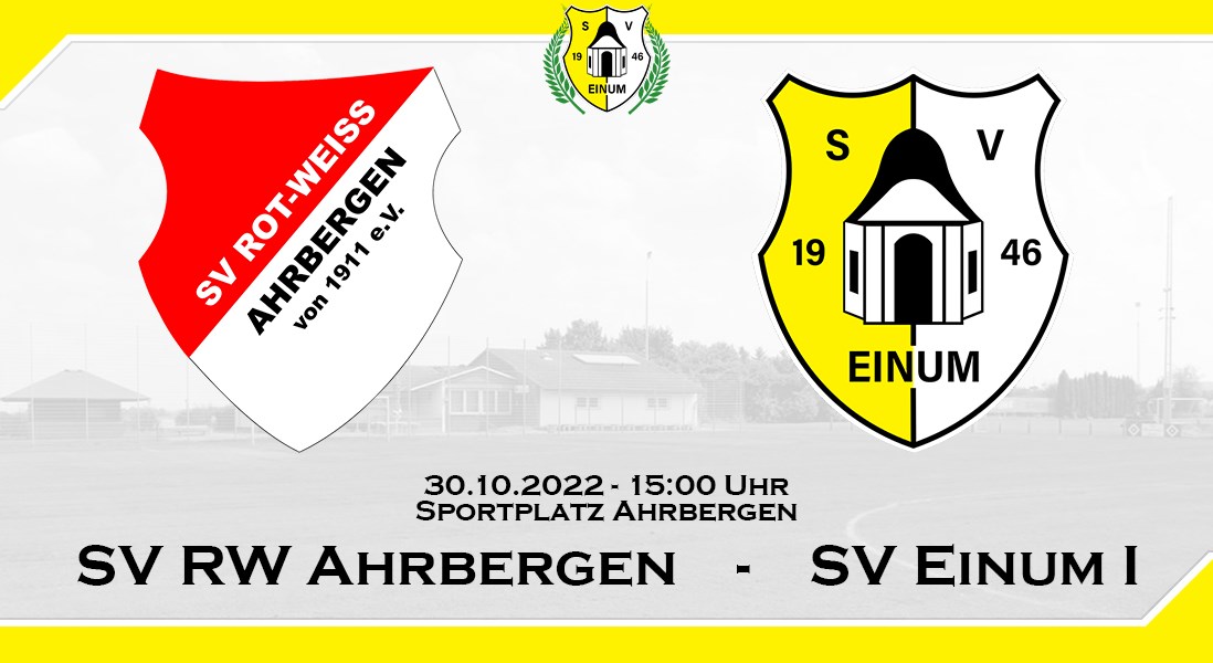 I. Herren: Auswärts gegen SV RW Ahrbergen