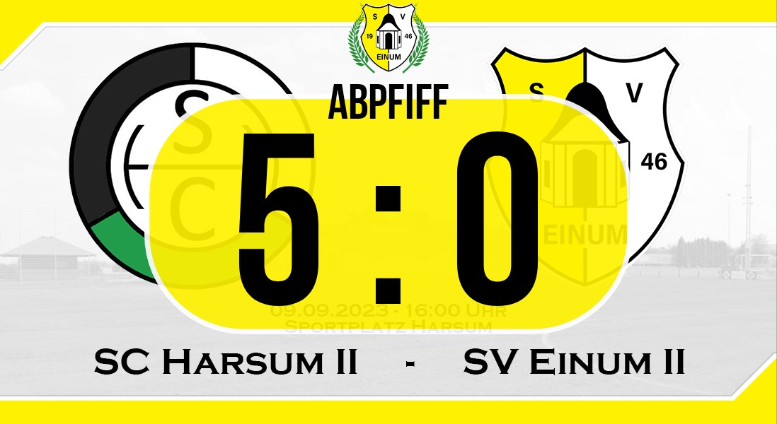 II. Herren: 5:0-Niederlage gg. SC Harsum II