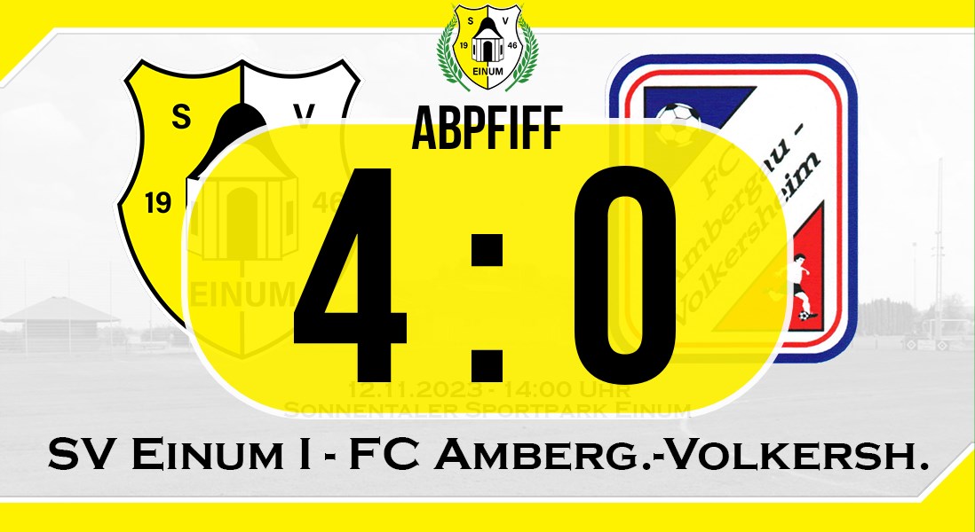 I. Herren: 4:0-Heimsieg gg FC Ambergau-Volkersheim