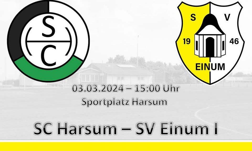 I Herren: Auswärtsspiel gegen SC Harsum