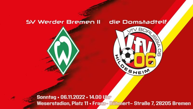 Domstadtelf reist erneut - Sonntag bei Werder U23
