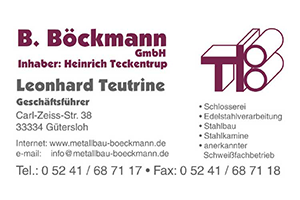 Sponsor - Metallbau B. Böckmann
