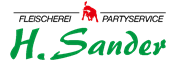 Fleischerei & Partyservice H. Sander Logo