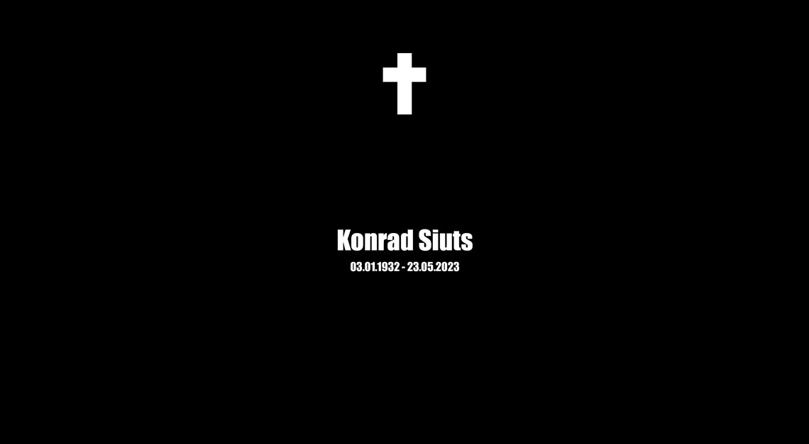 Nachruf - Konrad Siuts