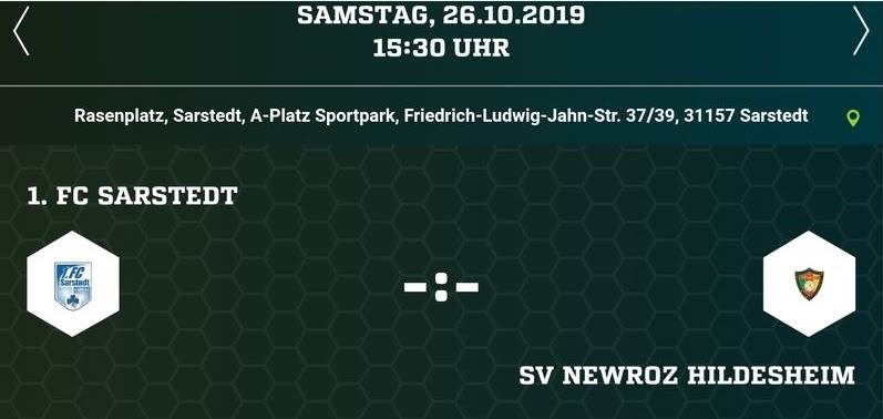 FC Sarstedt empfängt SV Newroz