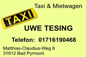 Sponsor - Taxiunternehmen Tesing