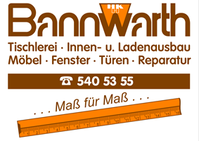 Sponsor - Tischlerei Bannwarth