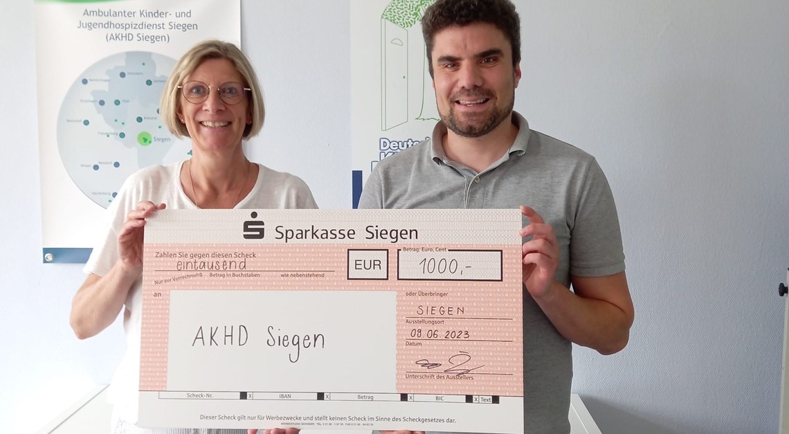 1000 Euro für den AKHD Siegen