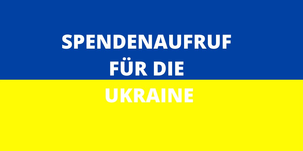 Spendenaufruf für die Ukraine 