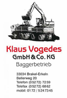 Sponsor - Klaus Vogedes