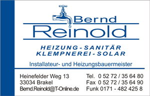 Sponsor - Reinold Heizung - Sanitär