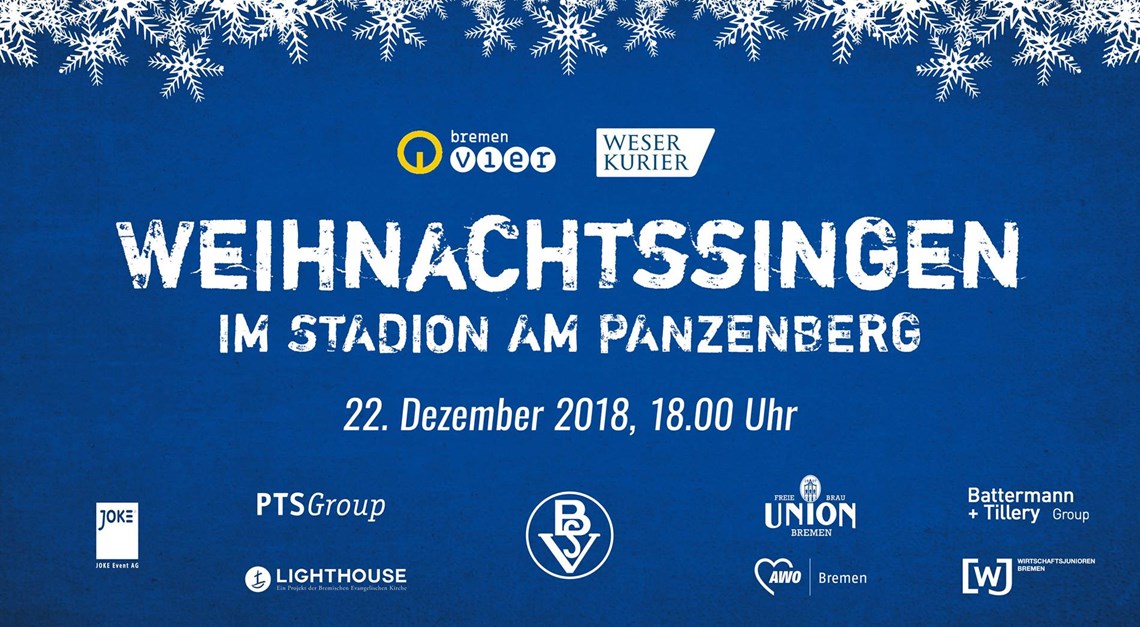 Weihnachtssingen im Stadion am Panzenberg 