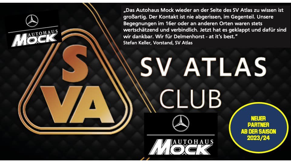 SV Atlas Club begrüßt das Autohaus Mock beim SVA
