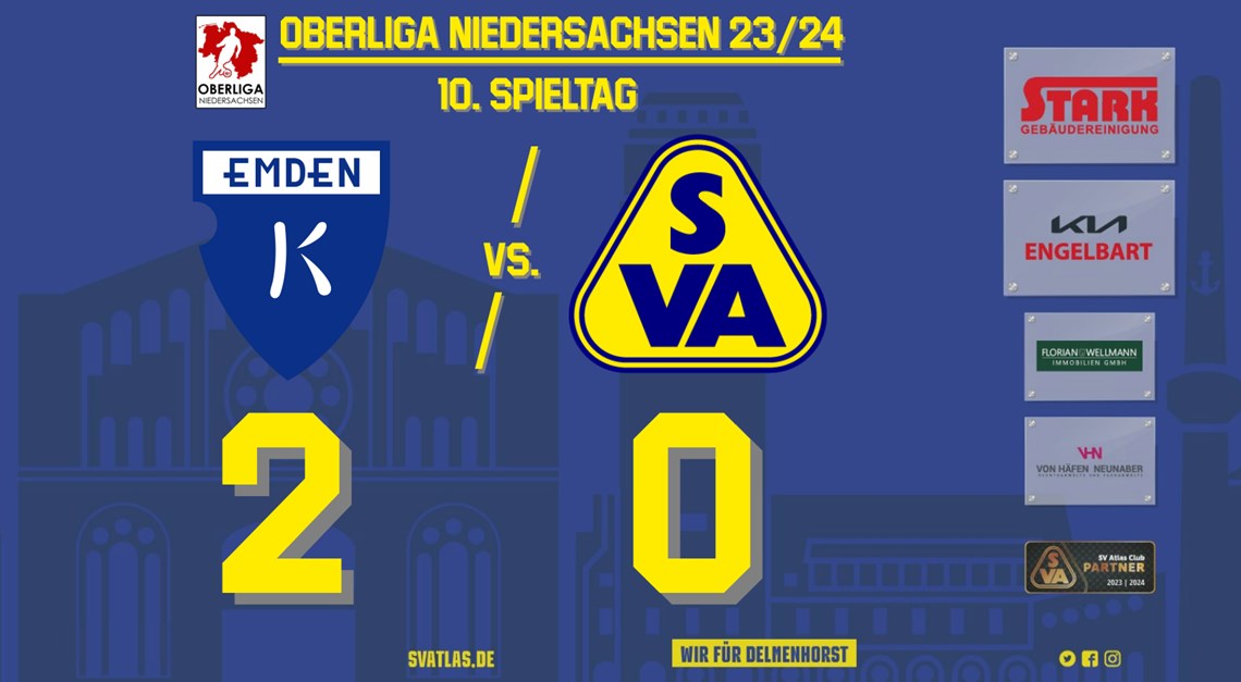 Emden ringt Atlas nieder – SVA verliert mit 0:2