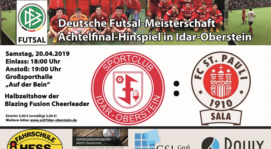 SC 07 Idar-Oberstein gegen FC St. Pauli Sala