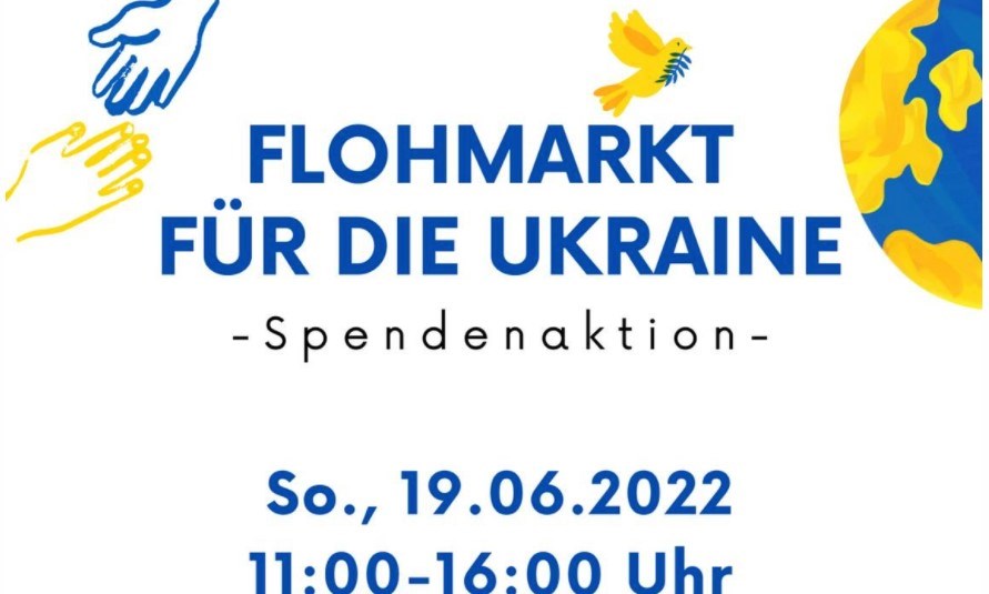 Flohmarkt zugunsten der Ukraine Hilfe am 19.6.