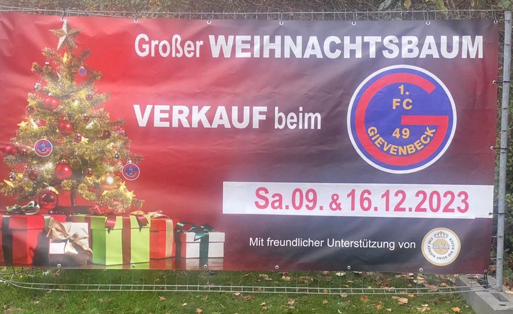 FCG- Weihnachtsbaumverkauf 2023 startet
