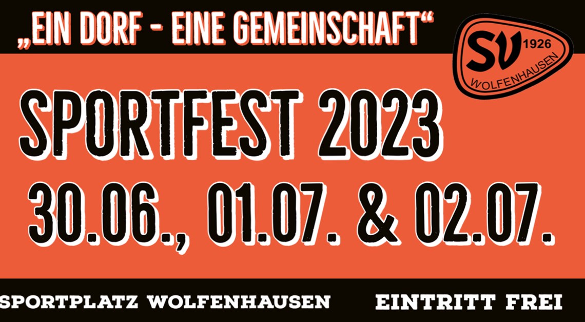 Programm Sportfest Wolfenhausen