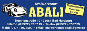 Sponsor - KFZ-Werkstatt Abali