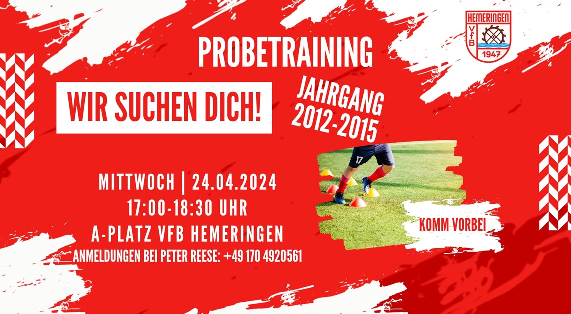 24.04.24: Probetraining beim VfB