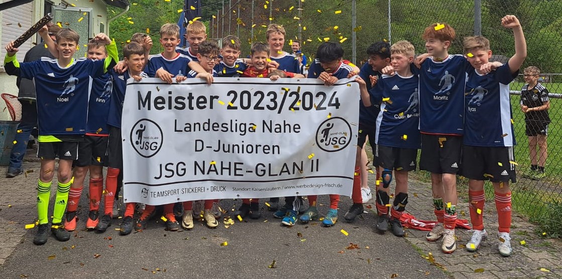 JSG Nahe-Glan D2 feiert Meisterschaft