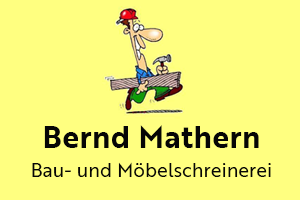 Sponsor - Bau- und Möbelschreinerei, Bernd Mathern