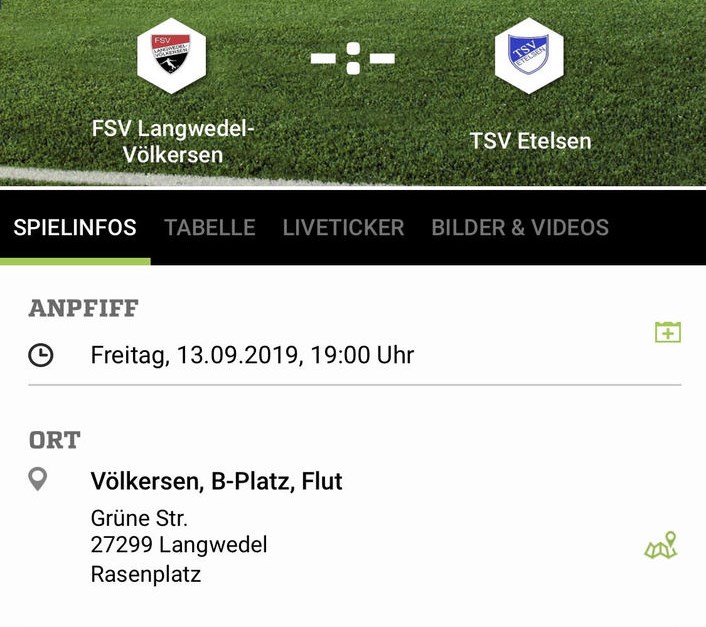 FSV Gegen TSV Etelsen Ü32 13.09.2019  19:00