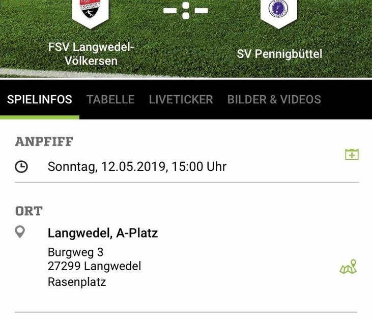 FSV Gegen SV Pennigbüttel 12.05.2019 15:00