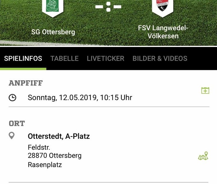 SG Ottersberg Gegen FSV 12.05.2019 10:15