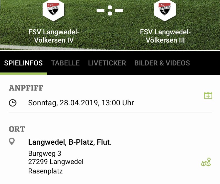FSV 4. Gegen 3.  28.04.2019 13. In Langwedel
