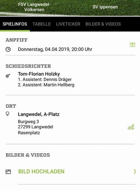 FSV Gegen SV Ippensen 04.04.2019 20:00