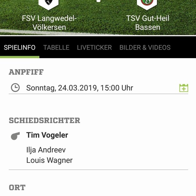 FSV Gegen TSV Bassen 24.03.2019 15:00