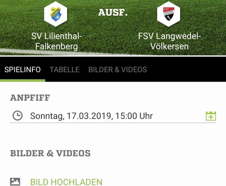 SV Lilienthal-Falkenberg Gegen Fsv 17.03.2019