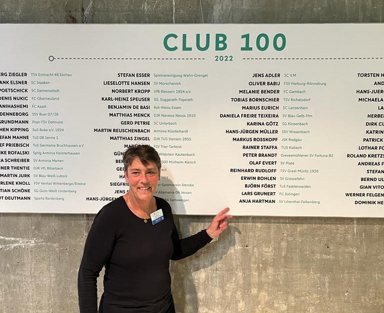 DFB Ehrenamtspreis und Aufnahme in den Club 100...