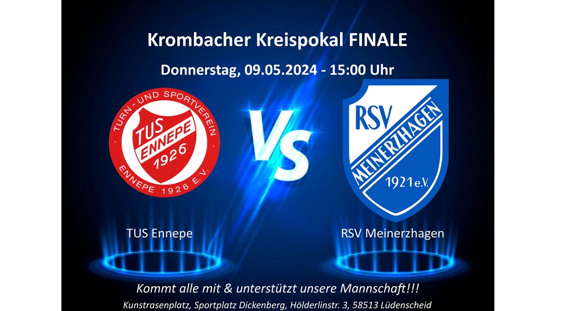 Krombacher Pokalfinale Donnerstag 09.05.2024