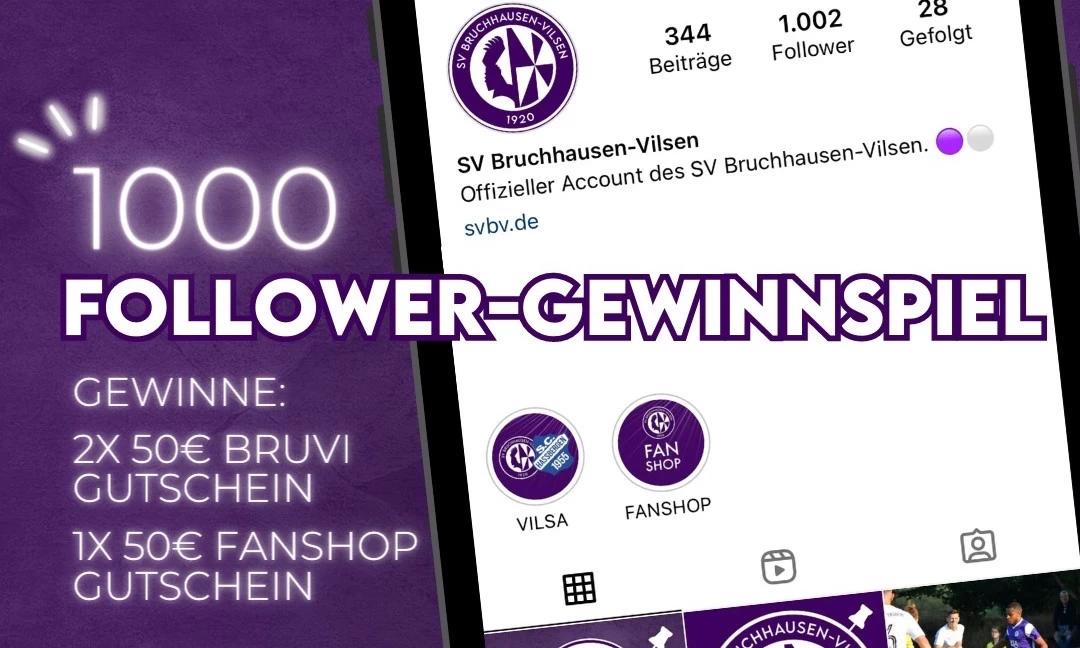 1000 Follower-Gewinnspiel bei Instagram!