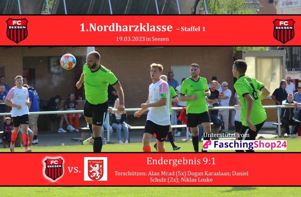 FC Seesen mit Kantersieg gegen SV Schladen