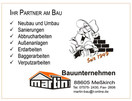 Sponsor - Bauunternehmen Martin GmbH