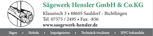 Sponsor - Sägewerk Hensler GmbH & Co.KG