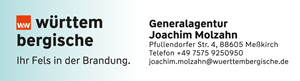 Sponsor - J. Molzahn Versicherungsagentur I Württembergische