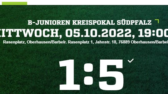 Pokalspiel am 05.10.2022 in Oberhausen