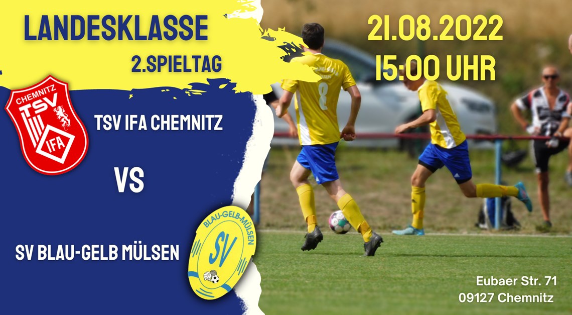 Blau-Gelb zu Gast beim TSV IFA Chemnitz