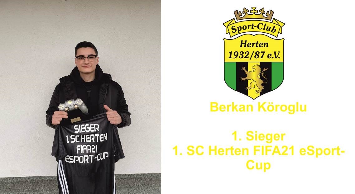 Preisübergabe 1. SC Herten FIFA21 eSport-Cup!
