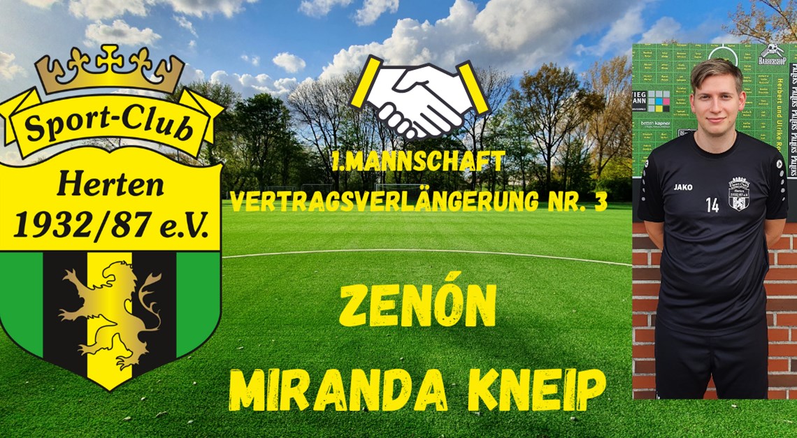 Vertragsverlängerung Nummer 3: Zenón Miranda Kneip